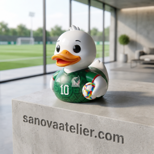Mexico national soccer team mascot cute rubber duck toy for fans