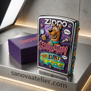 Zippo Scooby-Doo Mystery Machine 3D Embossed Lighter 9 Zippo Scooby-Doo Mystery Machine 3D embossed windproof lighter front view
