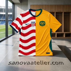 USA Australia Half and Half Soccer Jersey World Cup 2026 Fan Edition