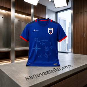 Cape Verde 2026 World Cup National Team Blue Map Graphic Soccer Jersey 9 Cape Verde Blue Map Graphic Soccer Jersey - 2026 World Cup