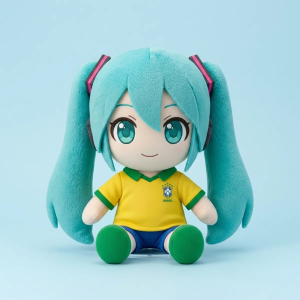 Hatsune Miku Brazil World Cup 2026 Commemorative Anime Plush Toy 9 Hatsune Miku Brazil National Team World Cup 2026 commemorative anime plush toy