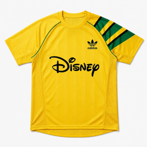 adidas x Brain Dead x Disney World Cup 2026 Retro Soccer Jersey - Yellow & Green 7 adidas Originals x Brain Dead x Disney World Cup 2026 retro yellow and green soccer jersey