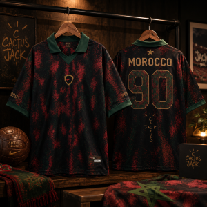 Morocco FIFA World Cup 2026 Travis Scott Cactus Jack Soccer Jersey 7 Morocco FIFA World Cup 2026 Travis Scott Cactus Jack Soccer Jersey
