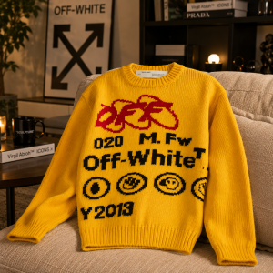 Vozinha x Off-White Mercurial Yellow Nike Crewneck Sweatshirt 10 Vozinha x Nike Mercurial Yellow Crewneck Sweatshirt