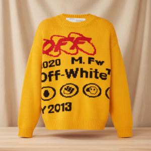 Vozinha x Off-White Mercurial Yellow Nike Crewneck Sweatshirt 8 Vozinha Off-White Mercurial Nike Crewneck Sweatshirt