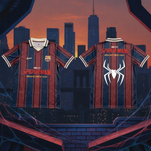 FC Barcelona Spider-Man Brand New Day 2026 Soccer Jersey 9 FC Barcelona Spider-Man Brand New Day Soccer Jersey 2026