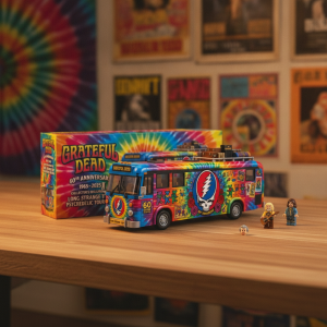 Grateful Dead Psychedelic Tour Bus Collectible Building Set
