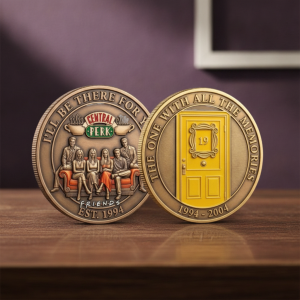 Friends TV Show Central Perk Couch Yellow Door Collectible Coin 6 Friends TV Show Central Perk Couch Yellow Door Collectible Coin