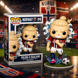 Erling Haaland Norway World Cup 2026 Anime Vinyl Figure 5 Erling Haaland Norway World Cup 2026 Anime Vinyl Figure