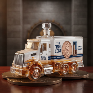 The Final Cent Hauler Commemorative Crystal Decanter