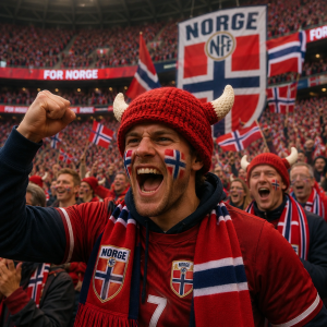 Norway World Cup 2026 Viking Knit Beanie Hat 8 Norway 2026 World Cup Knit Winter Hat