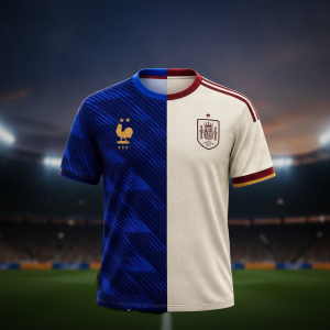 France Spain Half and Half Soccer Jersey 2026