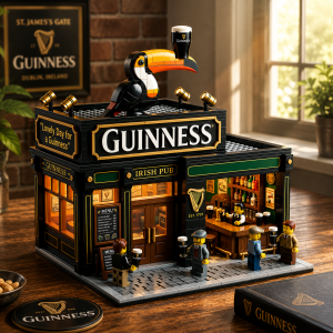 Guinness Irish Pub Building Blocks Set – Toucan Miniature Bar Construction Toy 7 Guinness Irish Pub Building Blocks Set – Toucan Miniature Bar Construction Toy