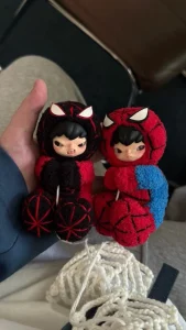 Hirono x Spider-Man Handcrafted Crochet Art Toy