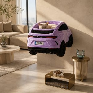 Porsche GT3 Wall Mounted Cat Bed – Luxury Sports Car Shaped Plush Cat Roost 10 Porsche GT3 Wall Mounted Cat Bed – Luxury Sports Car Shaped Plush Cat Roost