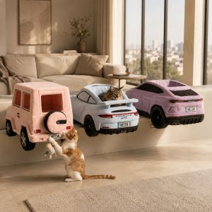 Porsche GT3 Wall Mounted Cat Bed – Luxury Sports Car Shaped Plush Cat Roost 8 Porsche GT3 Wall Mounted Cat Bed – Luxury Sports Car Shaped Plush Cat Roost